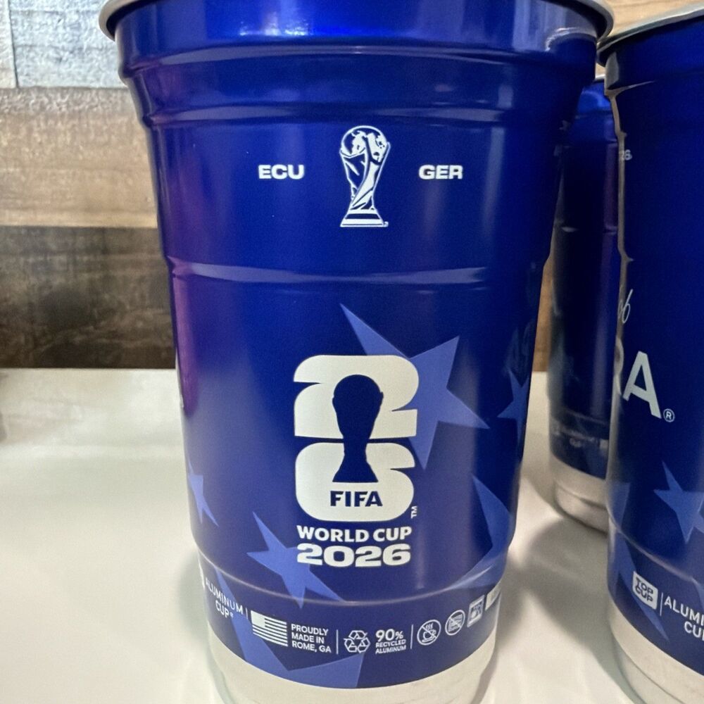 Lot of 4 2026 FIFA World Cup: Michelob Ultra ECUADOR vs GERMANY Cups